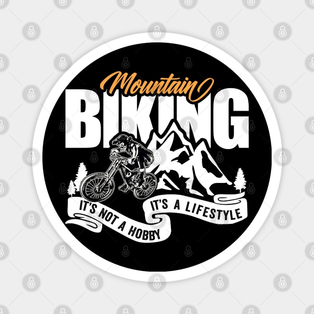 Mountain Biker Magnet by RichyTor